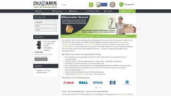 Website Screenshot: DUCARIS Toner, Tinten und Druckerpatronen - Druckerpatronen günstig kaufen - Toner und Druckerzubehör - Date: 2023-06-20 10:40:43