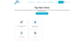 Website Screenshot: Tophairclinic - Haartransplantation Vergleich - Top Hair Clinic | Das Vergleichsportal - Date: 2023-06-20 10:42:31