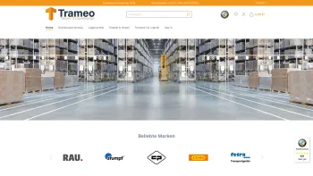 Website Screenshot: Trameo GmbH Transport & Logistiklösungen - Trameo Ihr Online-Shop für Transport- & Logistiklösungen - Jetzt online kaufen - Date: 2023-06-20 10:42:31