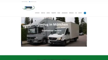 Website Screenshot: Transmos - Umzug in München günstig Umzug mit Transmos - Date: 2023-06-20 10:40:46