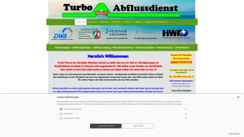 Website Screenshot: Turbo Abflussdienst - Rohrreinigung und Dichtheitsprüfung vom Fachbetrieb - Date: 2023-06-20 10:40:48