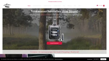 Website Screenshot: UQ Urquelle UG (haftungsbeschränkt) - UrQuelle®Outdoor | Trinkwasser herstellen ohne Strom | Autarker Wasserfilter | Reichshof - Date: 2023-06-20 10:42:31