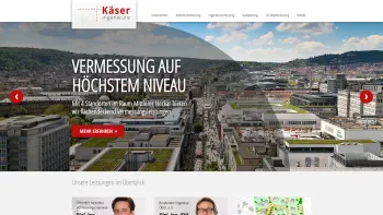 Website Screenshot: Käser + Reiner Öffentlich bestellte Vermessungsingenieure - Käser Ingenieure - Bauvermessung und Liegenschaftsvermessung - Date: 2023-06-20 10:40:52