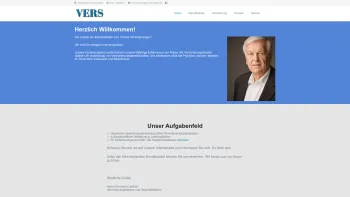 Website Screenshot: VERS Versicherungsberater-Gesellschaft mbH -  Erlaubnis durch den Präsidenten des Amtsgericht Berlin - Home - Willkommen bei den VERS-Beratern - Date: 2023-06-20 10:40:54