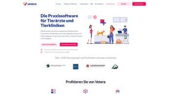 Website Screenshot: GP. Software - G. Kasar -  VETERA - Ihre  Klinik-/Praxisverwaltung - Die Praxissoftware für Tierärzte und Tierkliniken » Vetera - Date: 2023-06-20 10:40:54