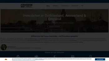 Website Screenshot: Vosse Immobilien - Immobilien in Ostfriesland und Umgebung - Vosse Immobilien- und Finanzierungsmakler - Date: 2023-06-20 10:40:54