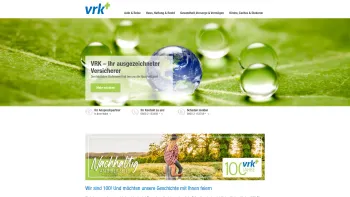 Website Screenshot: Versicherer im Raum der Kirchen - Ausgezeichnet nachhaltig versichert | VRK - Date: 2023-06-20 10:42:34