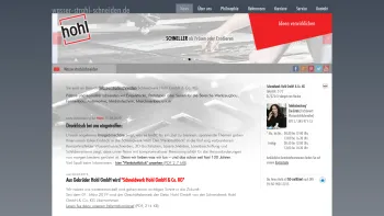 Website Screenshot: Gebr. Hohl GmbH Wasserstrahlschneiden - Wasserstrahlschneidetechnik, Schneidwerk Hohl in Esslingen - Date: 2023-06-20 10:40:57