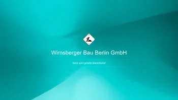Website Screenshot: Wibau WIB-BERLIN GMBH -  Ihr zuverlässiger  Partner bei der Ausführung schlüsselfertiger Bauvorhaben - Wirnsberger Bau Berlin GmbH - Date: 2023-06-20 10:41:03