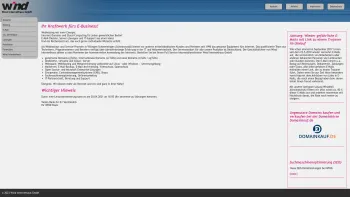 Website Screenshot: Wind Internethaus GmbH -  Ihr Internet-Service-Provider - Wind Internethaus Gmbh » Webhosting, Domains, Full Service Internetdienstleister | Wind Internethaus GmbH - Date: 2023-06-20 10:41:03