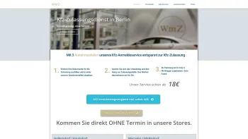 Website Screenshot: Wir machen Zulassung // Kfz Zulassugsdienst Berlin - Kfz-Zulassungsdienst Berlin - OHNE Termin - Date: 2023-06-20 10:42:34
