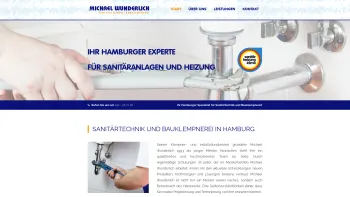 Website Screenshot: Michael Wunderlich Sanitärtechnik - Michael Wunderlich - Sanitärtechnik und Bauklempnerei in Hamburg - Date: 2023-06-20 10:41:07