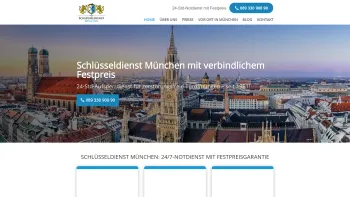 Website Screenshot: Schlüsseldienst München - Schlüsseldienst München mit 40 Jahren Erfahrung & Festpreis ab 55,- € - Date: 2023-06-20 10:42:26