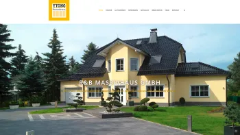 Website Screenshot: R & B Massivhaus GmbH Altenburg · Chemnitz - Büro Hartmannsdorf -  Preiswert und sicher zum eigenen Haus - Home - R&B Massivhaus GmbH - Date: 2023-06-20 10:41:10