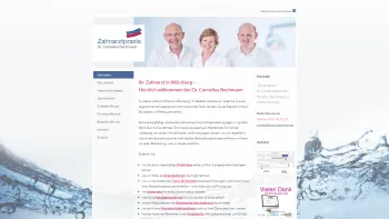 Website Screenshot: Zahnarztpraxis Dr. Bechmann + Dr. Bechmann Partnerschaft mbB Zahnärzte - Ihr Zahnarzt in Würzburg | Zahnarzt Dr. Cornelius Bechmann - Date: 2023-06-20 10:42:36