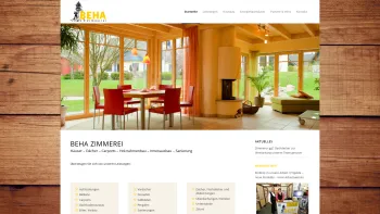 Website Screenshot: Zimmerei Beha Inh. Edgar Schmidtsdorff -  Wir zimmern mit Hand und Verstand. - BEHA Zimmerei – Osterholz-Scharmbeck - Date: 2023-06-20 10:41:10
