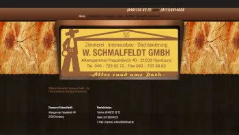 Website Screenshot: Wilhelm Schmalfeldt Zimmerei GmbH - Zimmerei Schmalfeldt in Hamburg Altengamme - Zimmerei, Dachsanierung und Innenausbau - Date: 2023-06-20 10:41:10