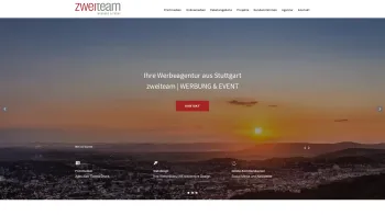 Website Screenshot: zweiteam GbR - zweiteam | WERBUNG & EVENT – Die Werbeagentur aus Stuttgart - Date: 2023-06-20 10:41:13